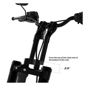 Kraus Motor Co. Raptor 1-1/2" Pull Back Plate - Touring Triple Trees Top Plates Kraus Motor Co.