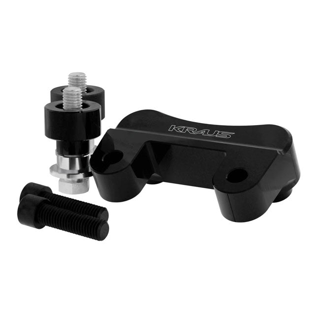 Kraus Motor Co. Raptor 1-1/2" Pull Back Plate - Touring Triple Trees Top Plates Kraus Motor Co. Black