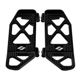 Kraus Motor Co. Max Lean Harley Floorboards - Touring Floorboards Kraus Motor Co. Black Anodized