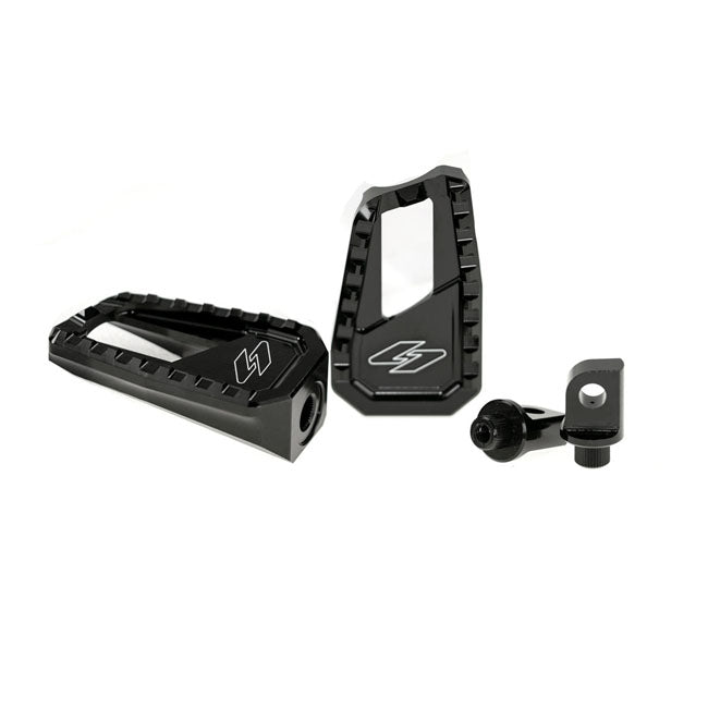 Kraus Motor Co. Apex Edge Foot Pegs Passenger Pegs Kraus Motor Co. Black 18+ Softail Pilot