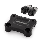 Kraus Motor Co. T-Rex Pull Back Plate - 18+ Softail Triple Trees Top Plates Kraus Motor Co. Black
