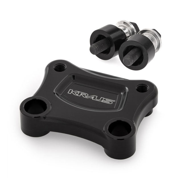 Kraus Motor Co. T-Rex Pull Back Plate - 18+ Softail Triple Trees Top Plates Kraus Motor Co. Black