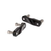Remote Reservoir Saddlebag Mounting Brackets - Touring REAR SHOCKS ACCESSORIES Kraus Motor Co. Black