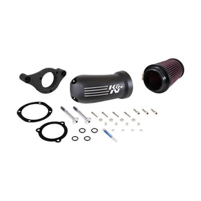 K&N, AirCharger performance air cleaner kit. Black CC logo Air Cleaner K&N