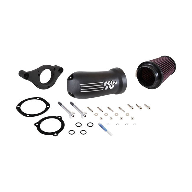 K&N, AirCharger performance air cleaner kit. Black CC logo Air Cleaner K&N