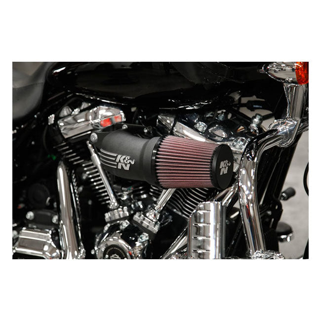 K&N, AirCharger performance air cleaner kit. Black CC logo Air Cleaner K&N
