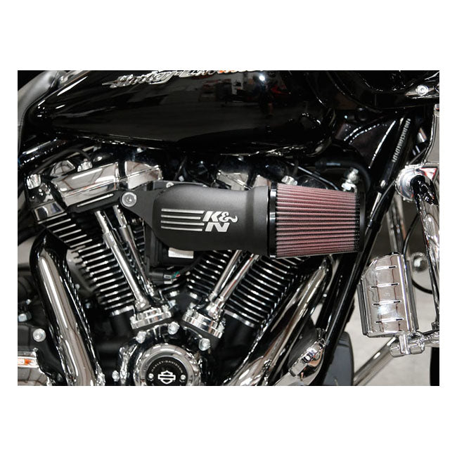 K&N, AirCharger performance air cleaner kit. Black CC logo Air Cleaner K&N