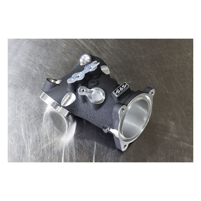 CNC-Ported 55 mm Intake Manifold, Black - Milwaukee 8 Manifolds S&S Cycle