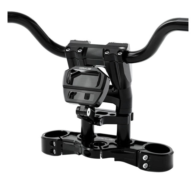 Kraus Motor Co. Bully ST Pro Kit - 22+ FXLRST Riser And Speedo Top Clamp Set Kraus Motor Co. Black 8"