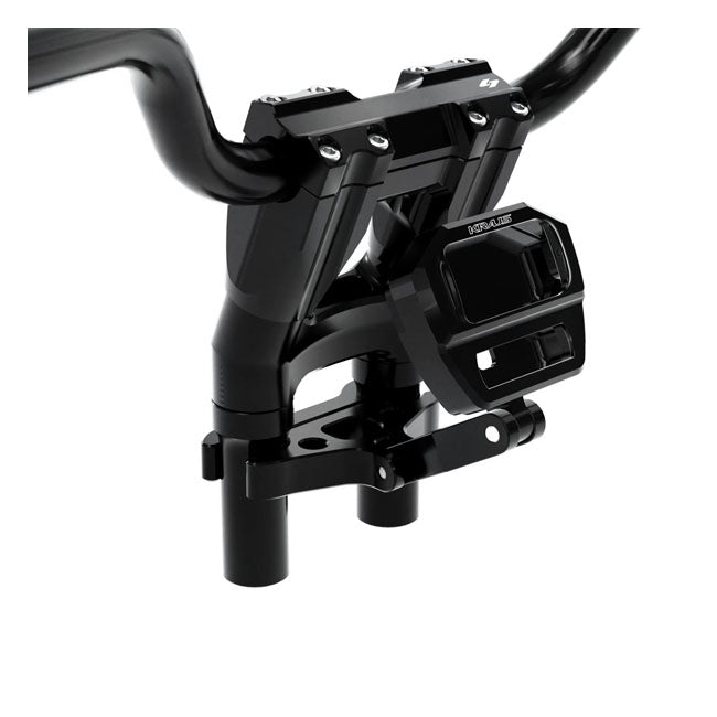 Kraus Motor Co. SF-Digi Pro Kit - 18+ Softail Riser And Speedo Top Clamp Set Kraus Motor Co. Black 8"