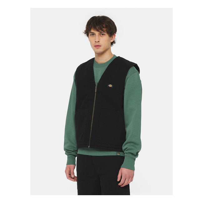 Dickies Duck Canvas Vest, Black Vest Dickies