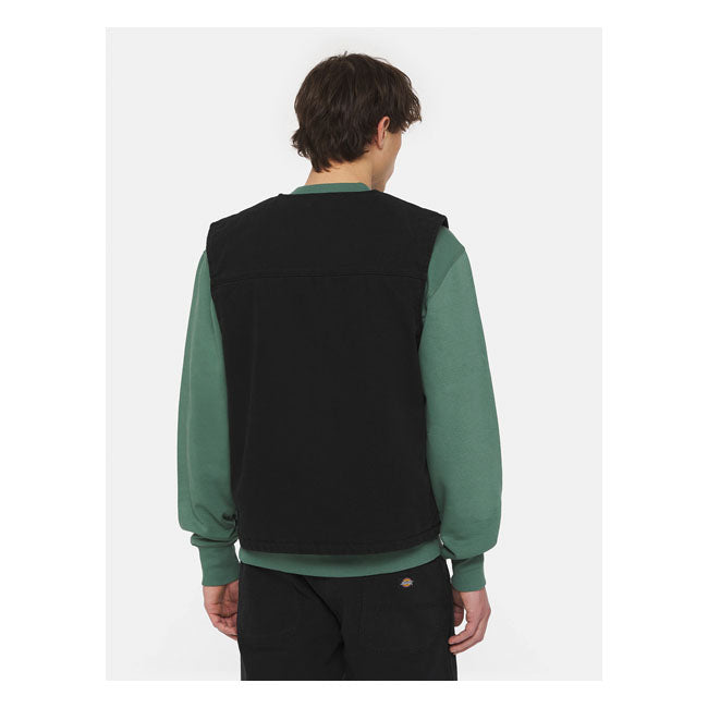 Dickies Duck Canvas Vest, Black Vest Dickies