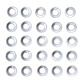 Zinc Lockwasher, 1/4 Inch 25 Pack Lockwashers Zinc Standard Metric Gardner Westcott