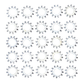 Zinc Ext. Lockwasher, 1/4 Inch 25 Pack Lockwashers Zinc Ext. Usa Sizes Gardner Westcott