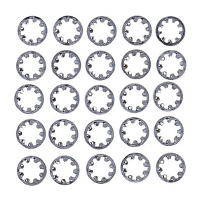 Chrome Ext. Lockwasher, #12 25 Pack
