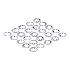 Chrome Ext. Lockwasher, #12 25 Pack