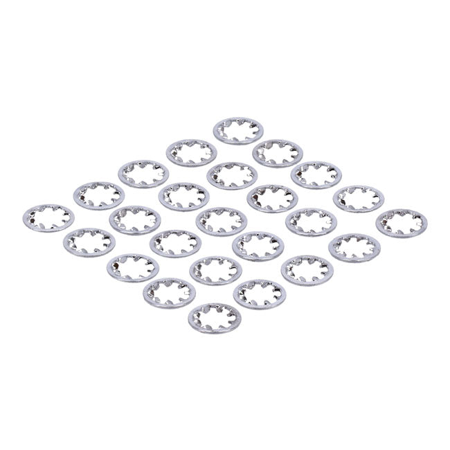 Chrome Ext. Lockwasher, #12 25 Pack