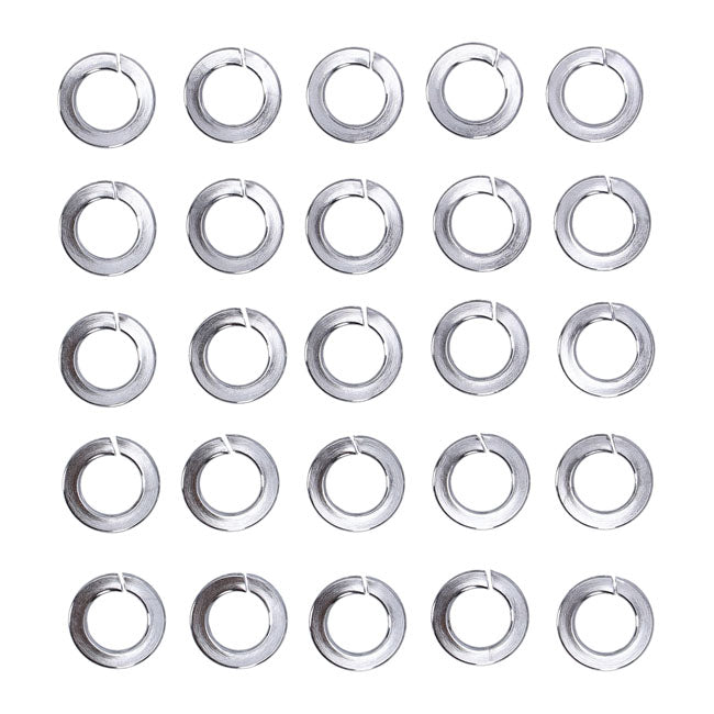 Chrome Lock Washers M10 25 Pack Lockwashers Usa Sizes Gardner Westcott