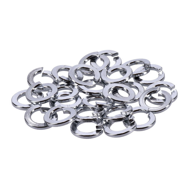 Chrome Lock Washers M10 25 Pack Lockwashers Usa Sizes Gardner Westcott