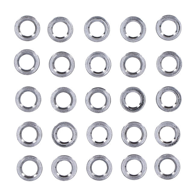 Chrome Spacers 25 Pack Spacers Usa Sizes Gardner Westcott