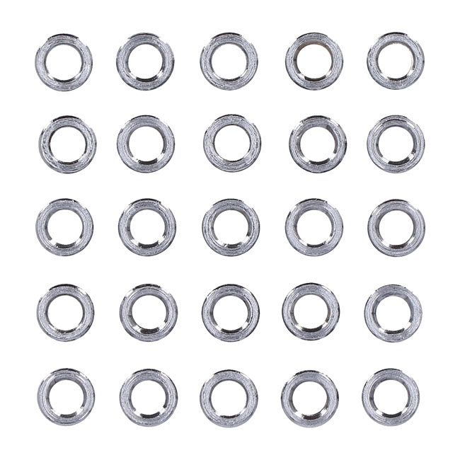 Chrome Spacers 25 Pack Spacers Usa Sizes Gardner Westcott