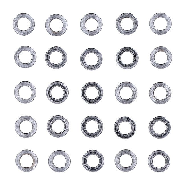 Chrome Spacers 25 Pack Spacers Usa Sizes Gardner Westcott