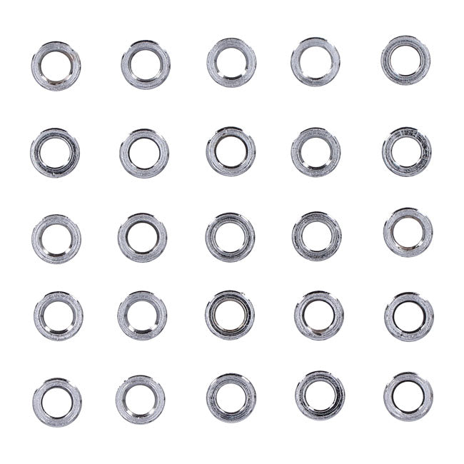 Chrome Spacers 25 Pack Spacers Usa Sizes Gardner Westcott