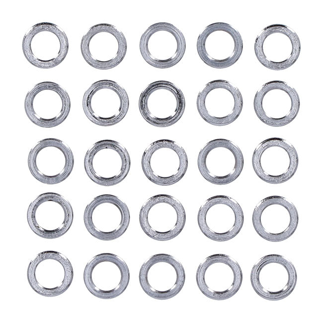Chrome Spacers 25 Pack Spacers Usa Sizes Gardner Westcott