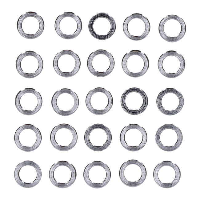 Chrome Spacers 25 Pack Spacers Usa Sizes Gardner Westcott