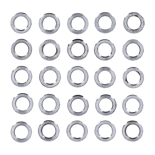 Chrome Spacers 25 Pack Spacers Usa Sizes Gardner Westcott