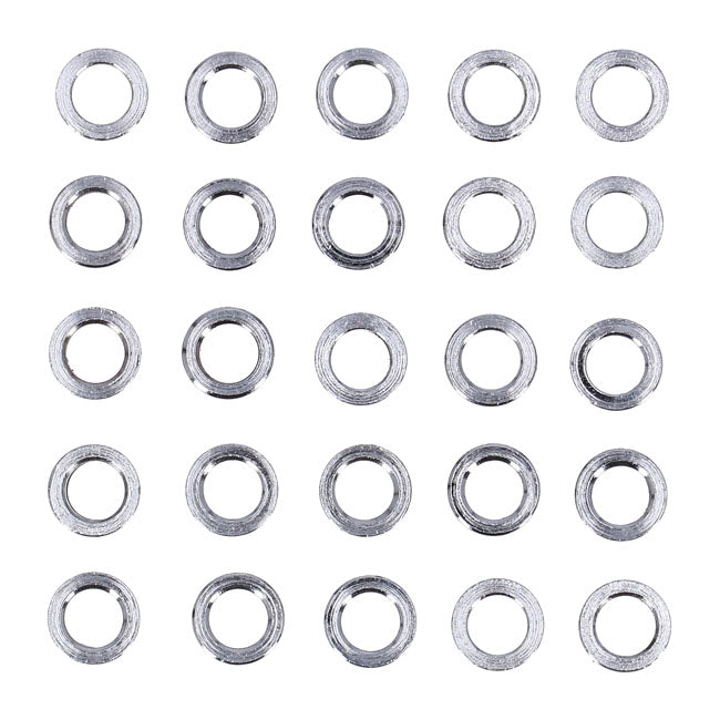 Chrome Spacers 25 Pack Spacers Usa Sizes Gardner Westcott
