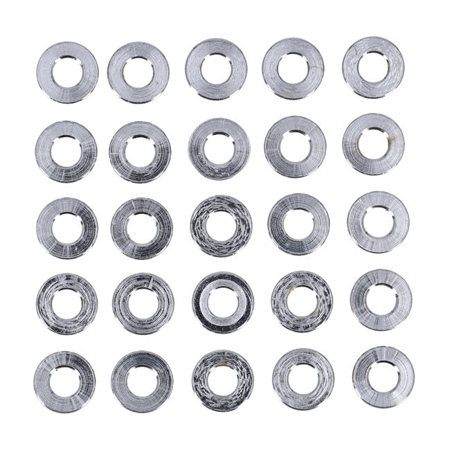 Chrome Washer 25 Pack Spacers Usa Sizes Gardner Westcott