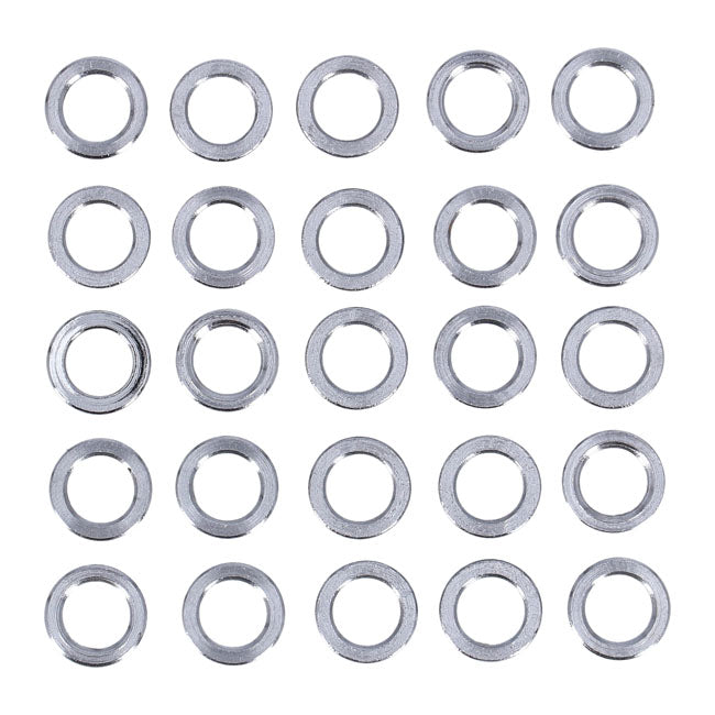 Chrome Spacers 25 Pack Spacers Usa Sizes Gardner Westcott
