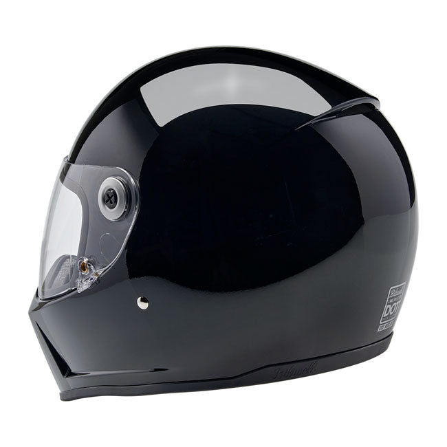Biltwell Lane Splitter Helmet, Gloss Black Helmets Biltwell