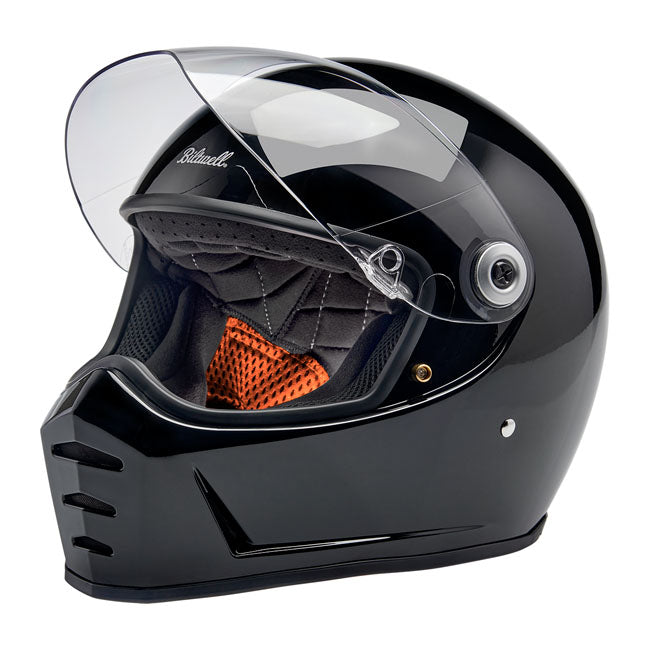 Biltwell Lane Splitter Helmet, Gloss Black Helmets Biltwell