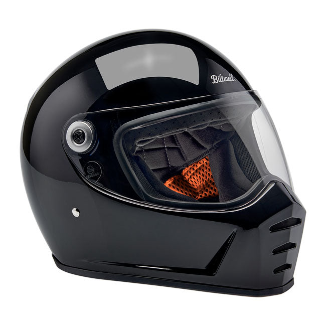 Biltwell Lane Splitter Helmet, Gloss Black Helmets Biltwell