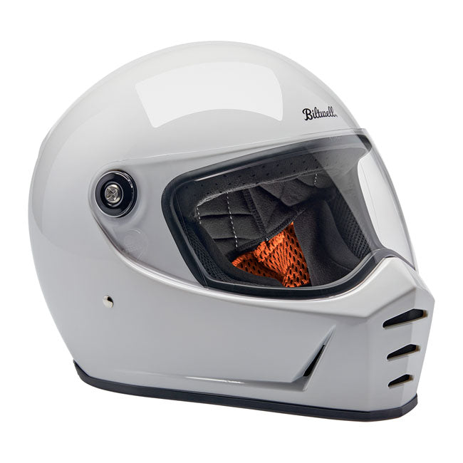 Biltwell Lane Splitter helmet gloss white Helmets Biltwell