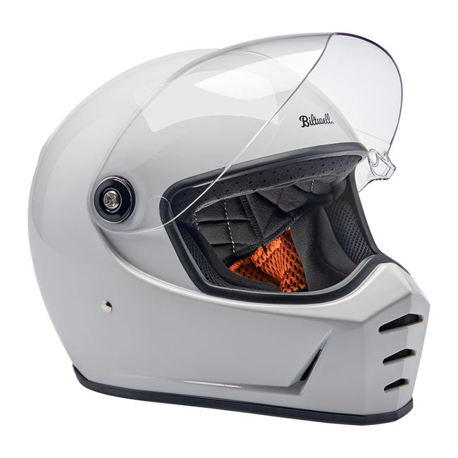 Biltwell Lane Splitter helmet gloss white Helmets Biltwell