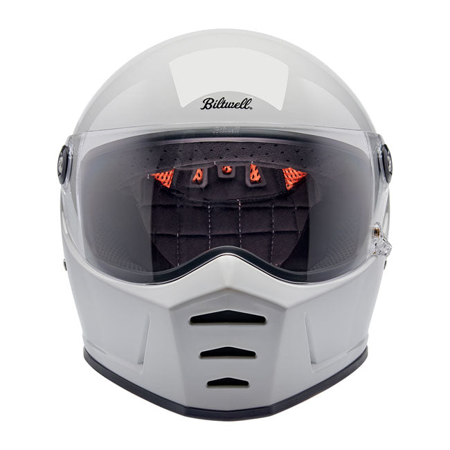 Biltwell Lane Splitter helmet gloss white Helmets Biltwell