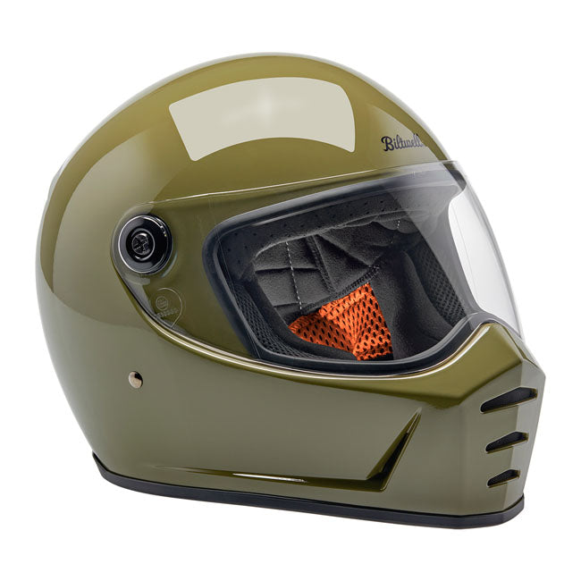 Biltwell Lane Splitter helmet olive green Helmets Biltwell
