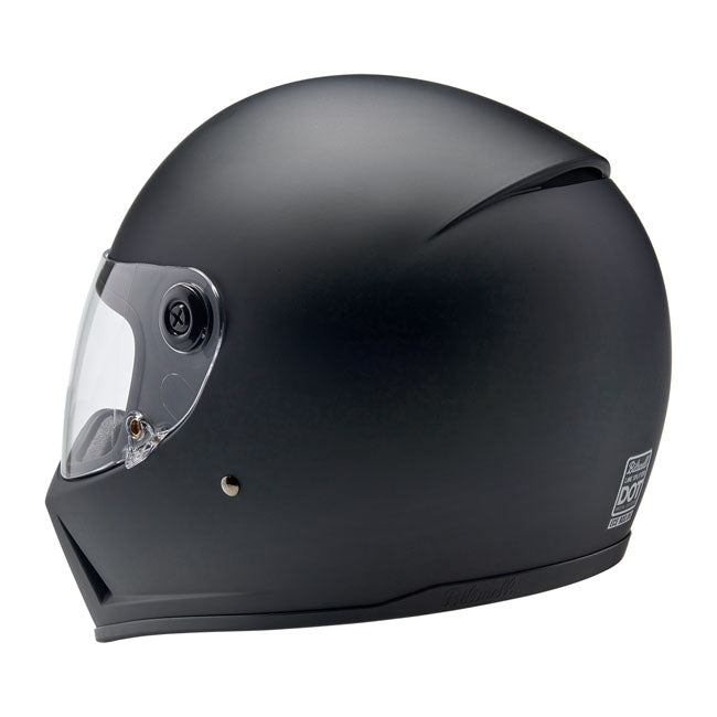 Biltwell Lane Splitter Helmet, Flat Black Helmets Biltwell