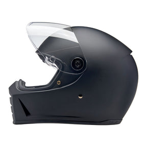 Biltwell Lane Splitter Helmet, Flat Black Helmets Biltwell