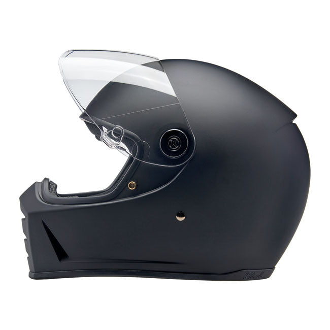 Biltwell Lane Splitter Helmet, Flat Black Helmets Biltwell