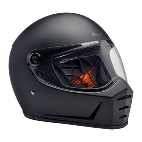 Biltwell Lane Splitter Helmet, Flat Black Helmets Biltwell