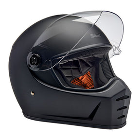 Biltwell Lane Splitter Helmet, Flat Black Helmets Biltwell