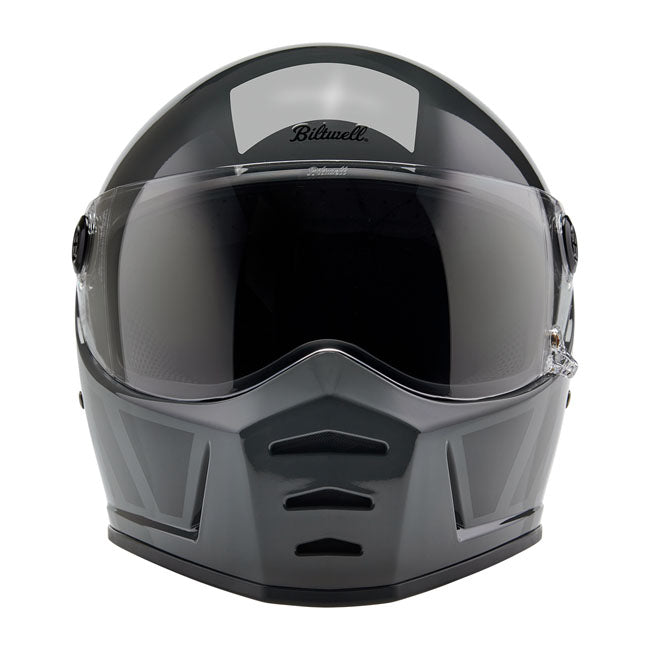 Biltwell Lane Splitter helmet grey inertia Helmets Biltwell
