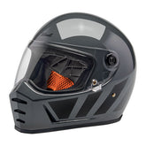Biltwell Lane Splitter helmet grey inertia Helmets Biltwell