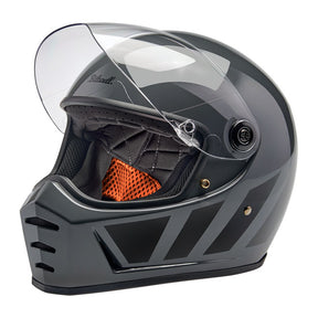 Biltwell Lane Splitter helmet grey inertia Helmets Biltwell