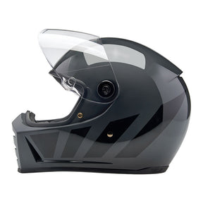 Biltwell Lane Splitter helmet grey inertia Helmets Biltwell