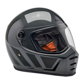 Biltwell Lane Splitter helmet grey inertia Helmets Biltwell